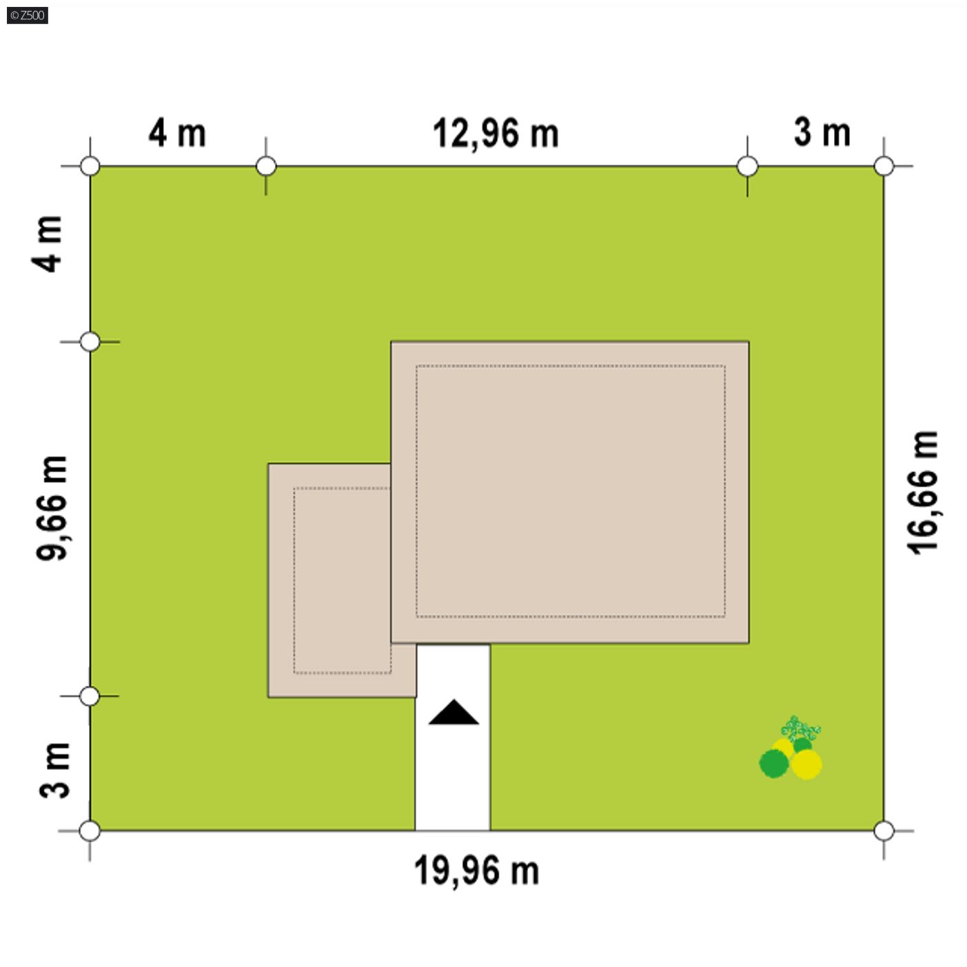 Home project  - Nowoczesny dom z piwnicą, garażem 2-stanowiskowym, dachem płaskim i balkonami.