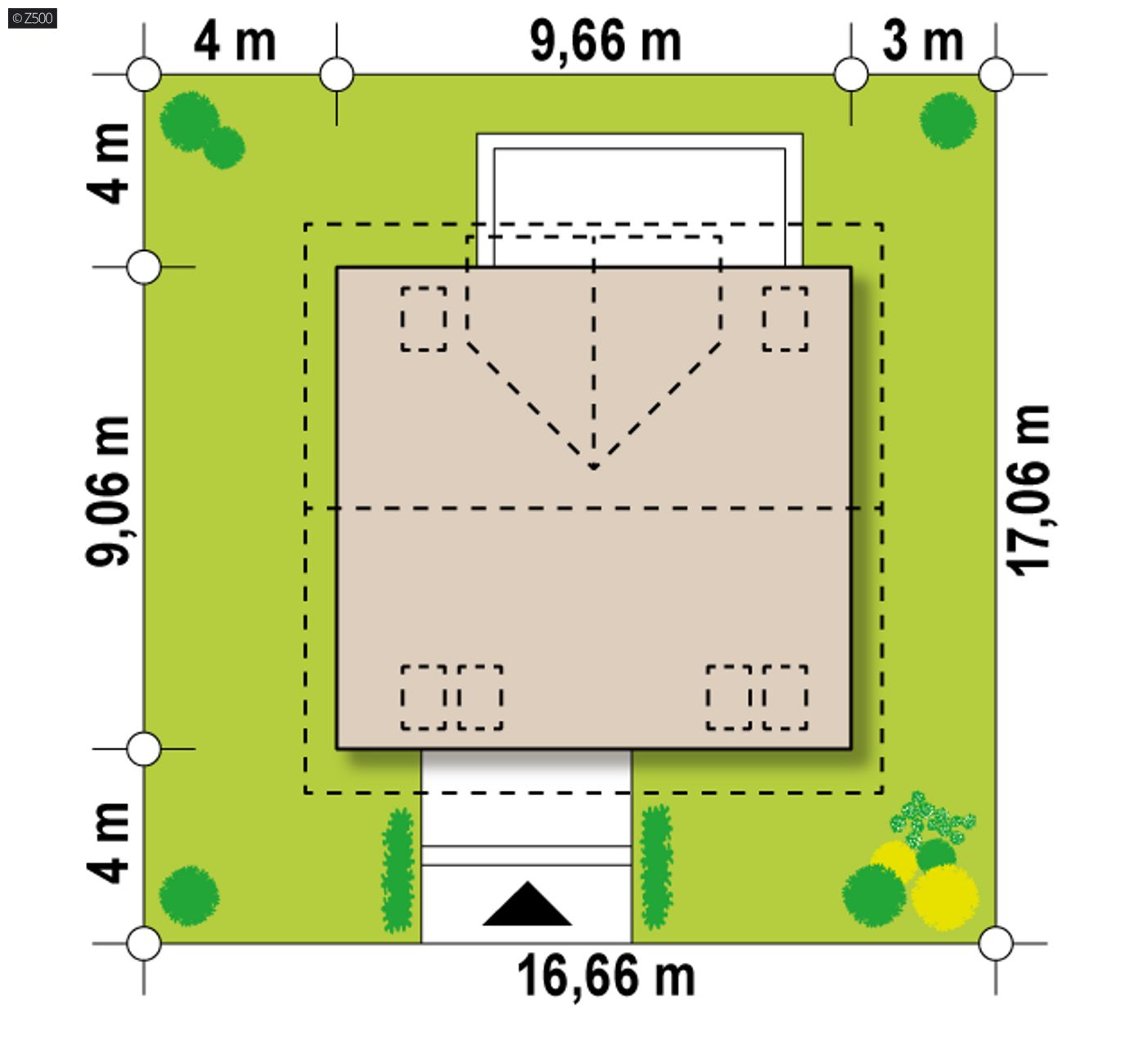 Home project  - Wariant projektu z innym układem pomieszczeń oraz nowoczesną elewacją