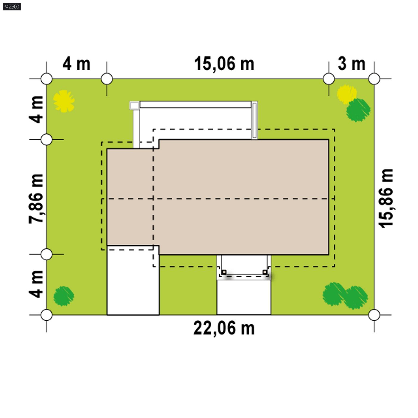 Gotowy projekt domu  - Komfortowy dom z garażem i opcją zagospodarowania poddasza, łatwy w budowie.