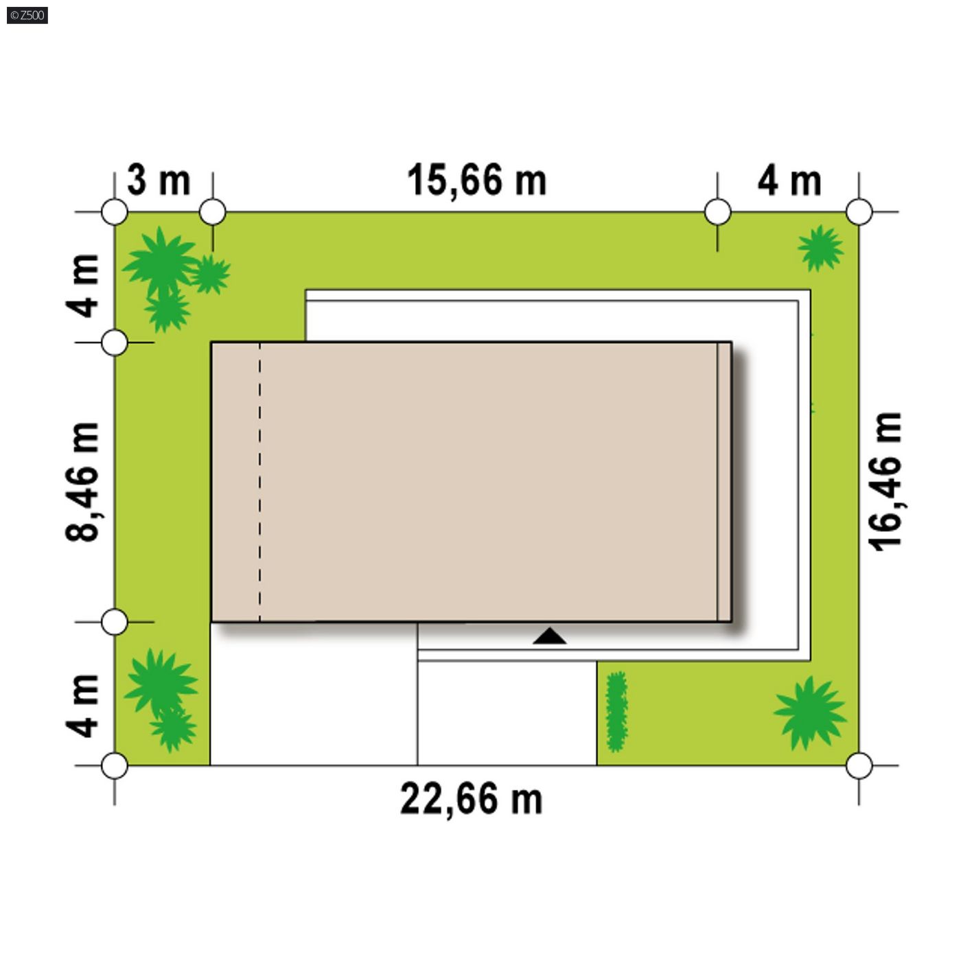 Mājas projekts  - Moderna, divstāvu māja ar plakanu jumtu - Zx214