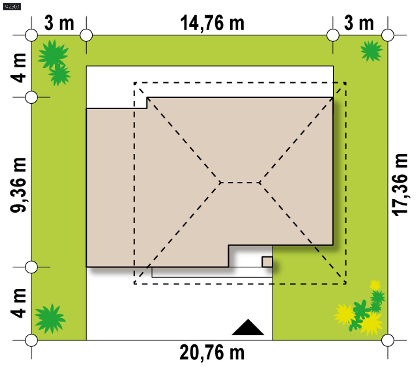Home project  - Pomniejszona oraz odnowiona wersja Z29 z garażem oraz gabinetem na parterze.