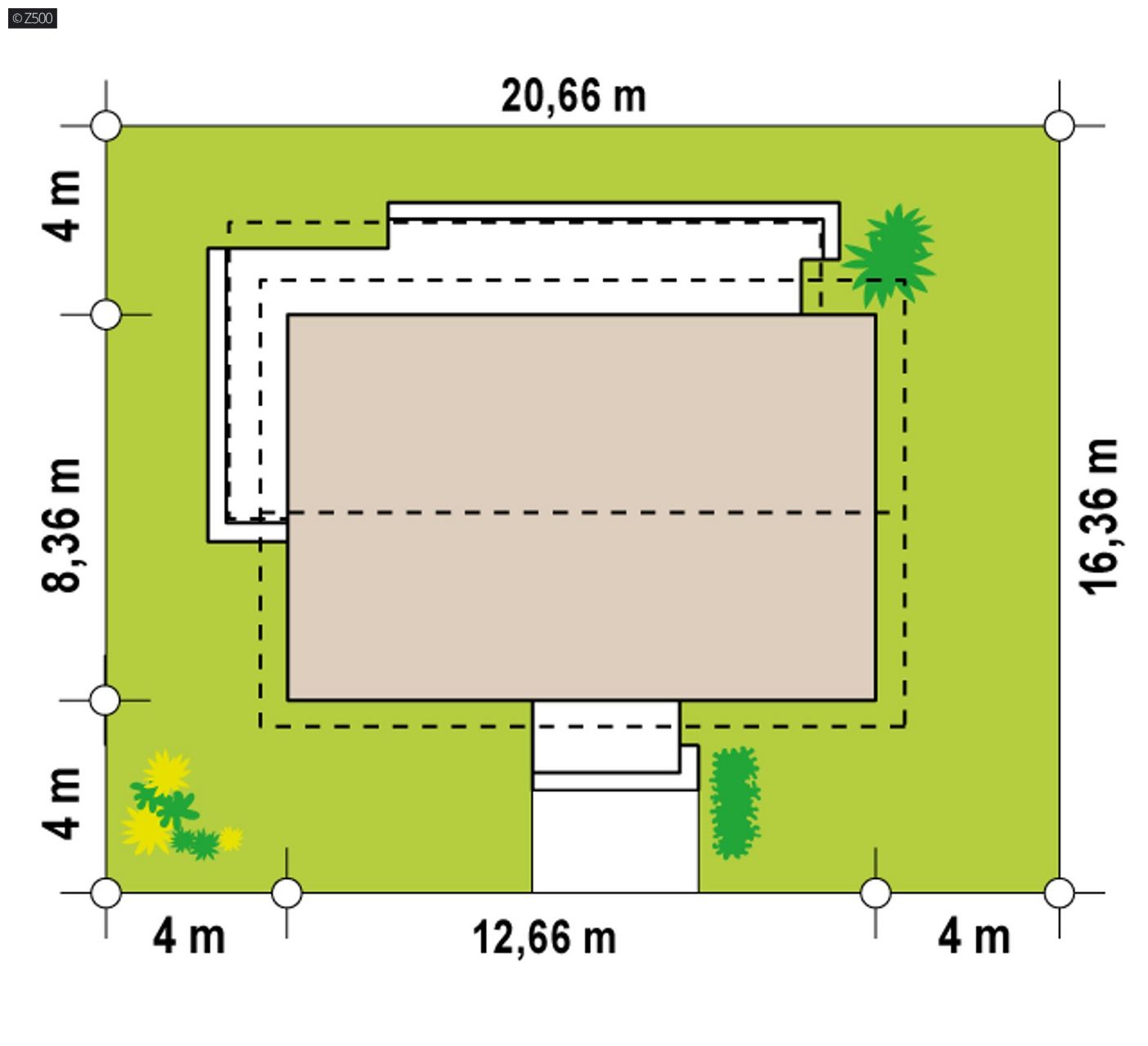 Mājas projekts  - Kompakts mājas projekts nelielai ģimenei - Z517