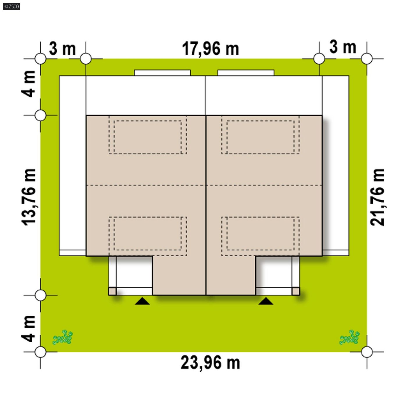Mājas projekts  - Dvīņu mājas projekts - Zb21duo