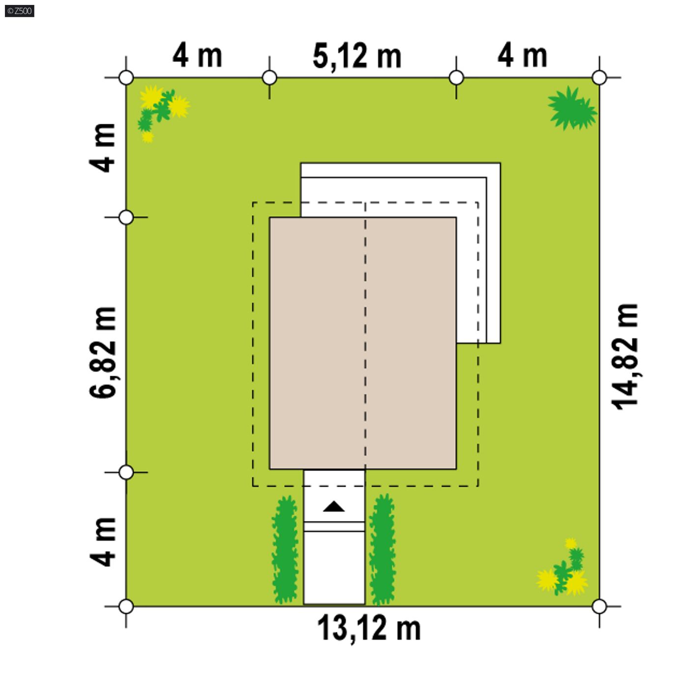 Gotowy projekt domu  - Budynek rekreacji indywidualnej o powierzchni zabudowy 35m2 - sama architektura