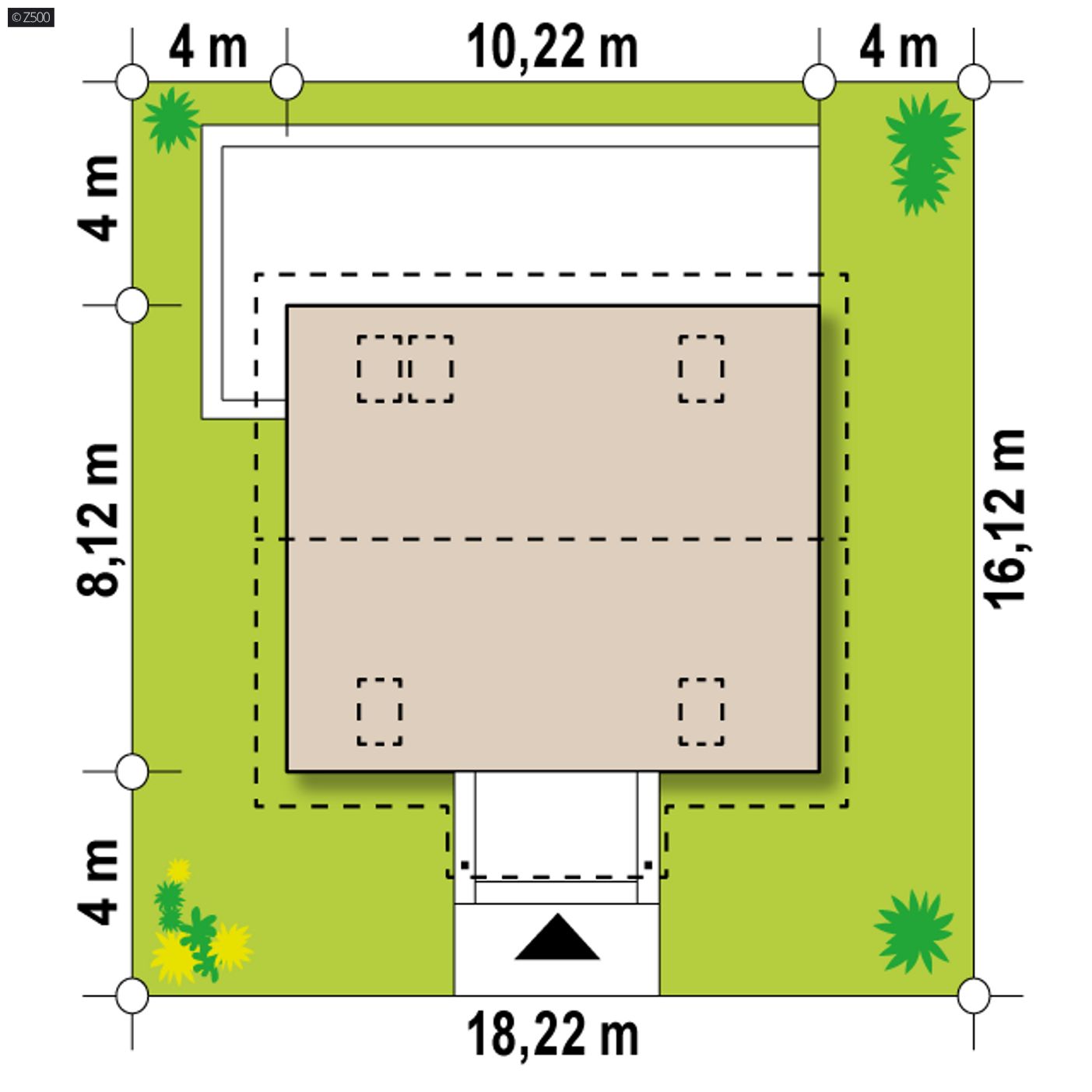 Gotowy projekt domu  - Funkcjonalny dom z dachem dwuspadowym, tani w budowie.