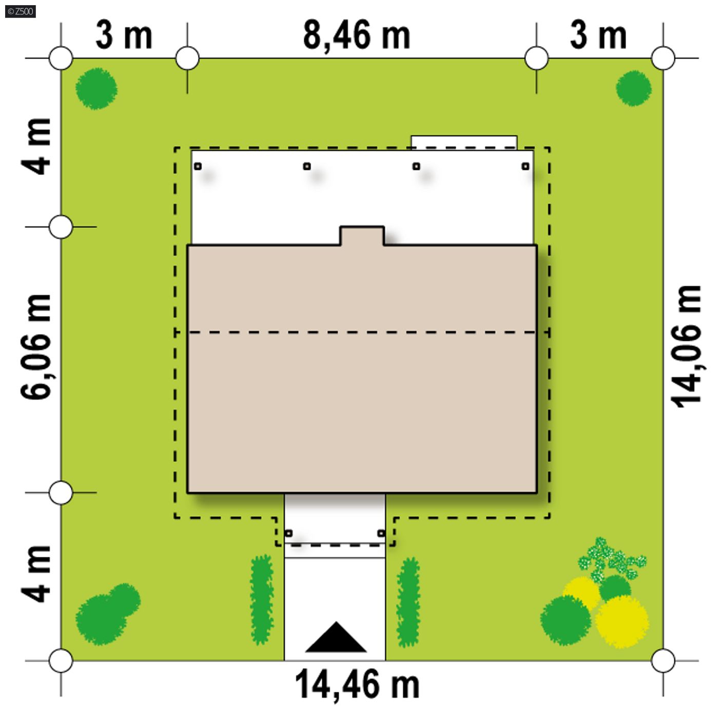 Gotowy projekt domu  - Mały dom całoroczny.