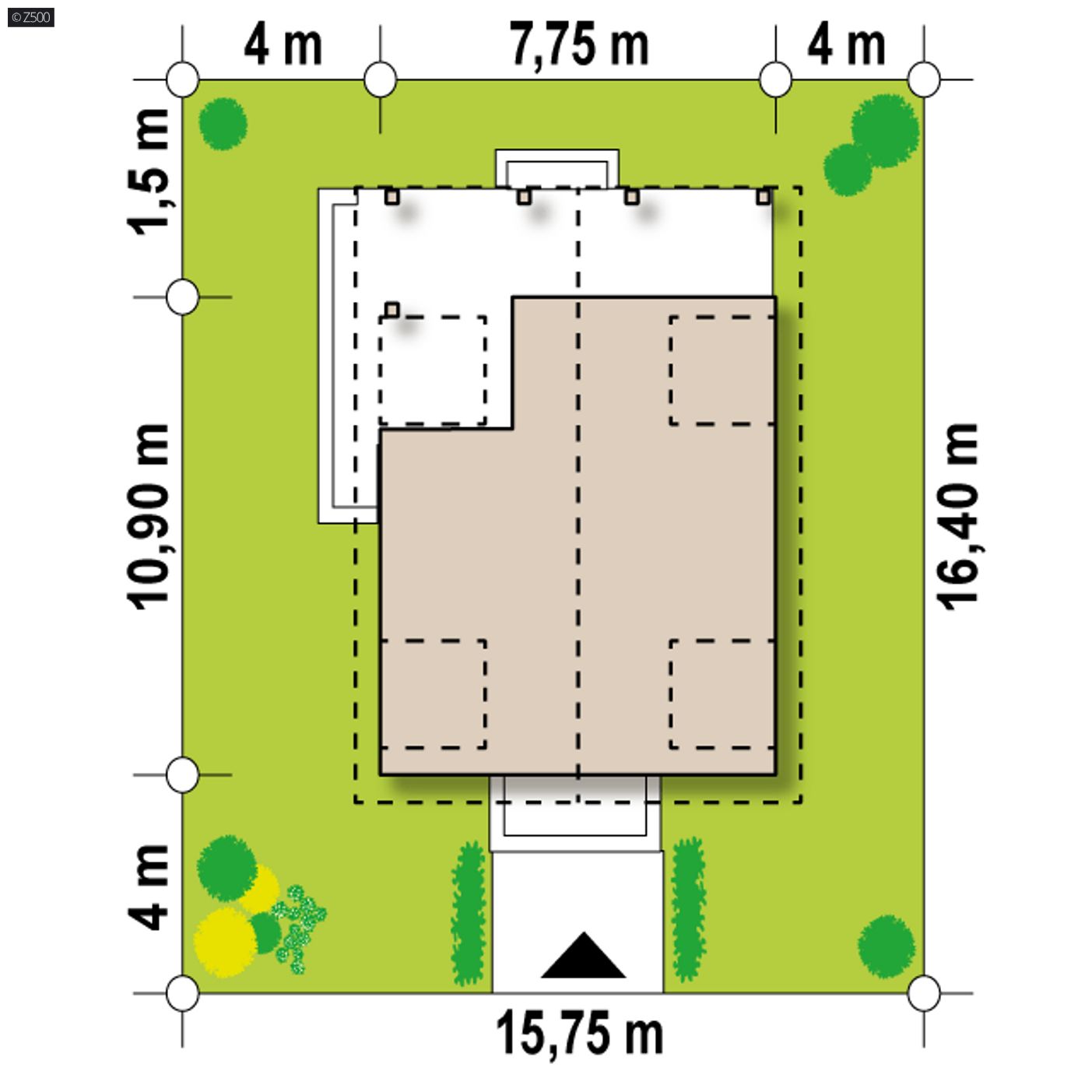 Gotowy projekt domu  - w technologii z bala