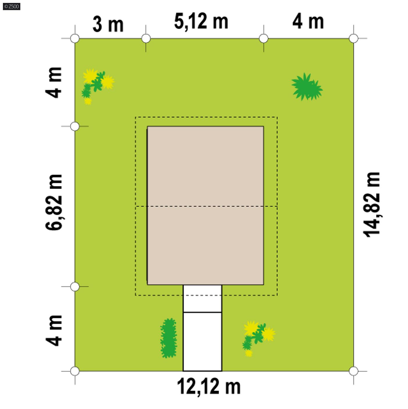 Gotowy projekt domu  - Budynek całoroczny powierzchni zabudowy 35m2 na zgłoszenie
