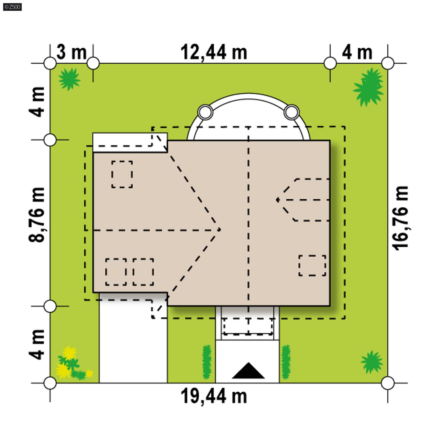 Gotowy projekt domu  - projekt na bazie Z1 GL s2