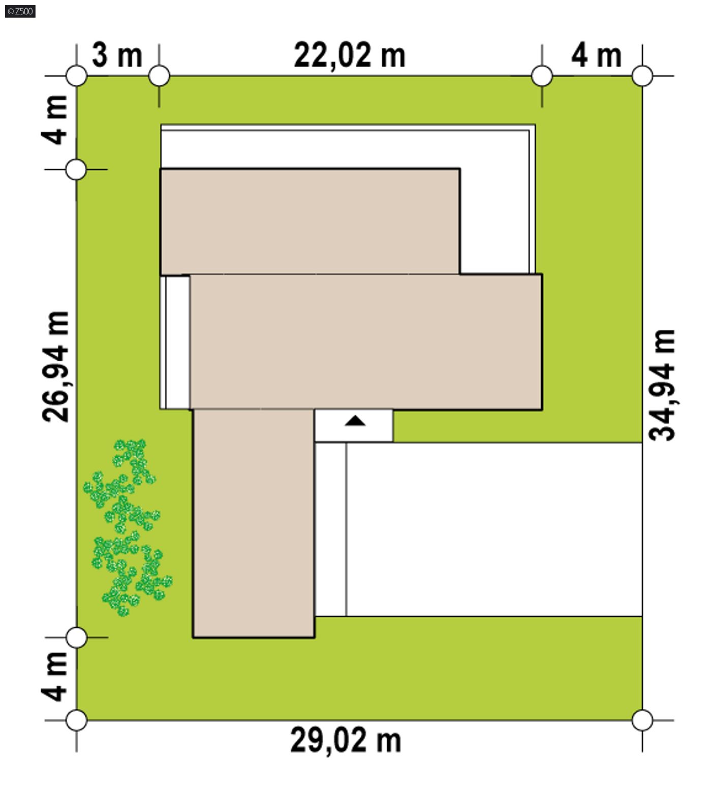 Home project  - Przestronny piętrowy dom z tarasami oraz dachem czterospadowym