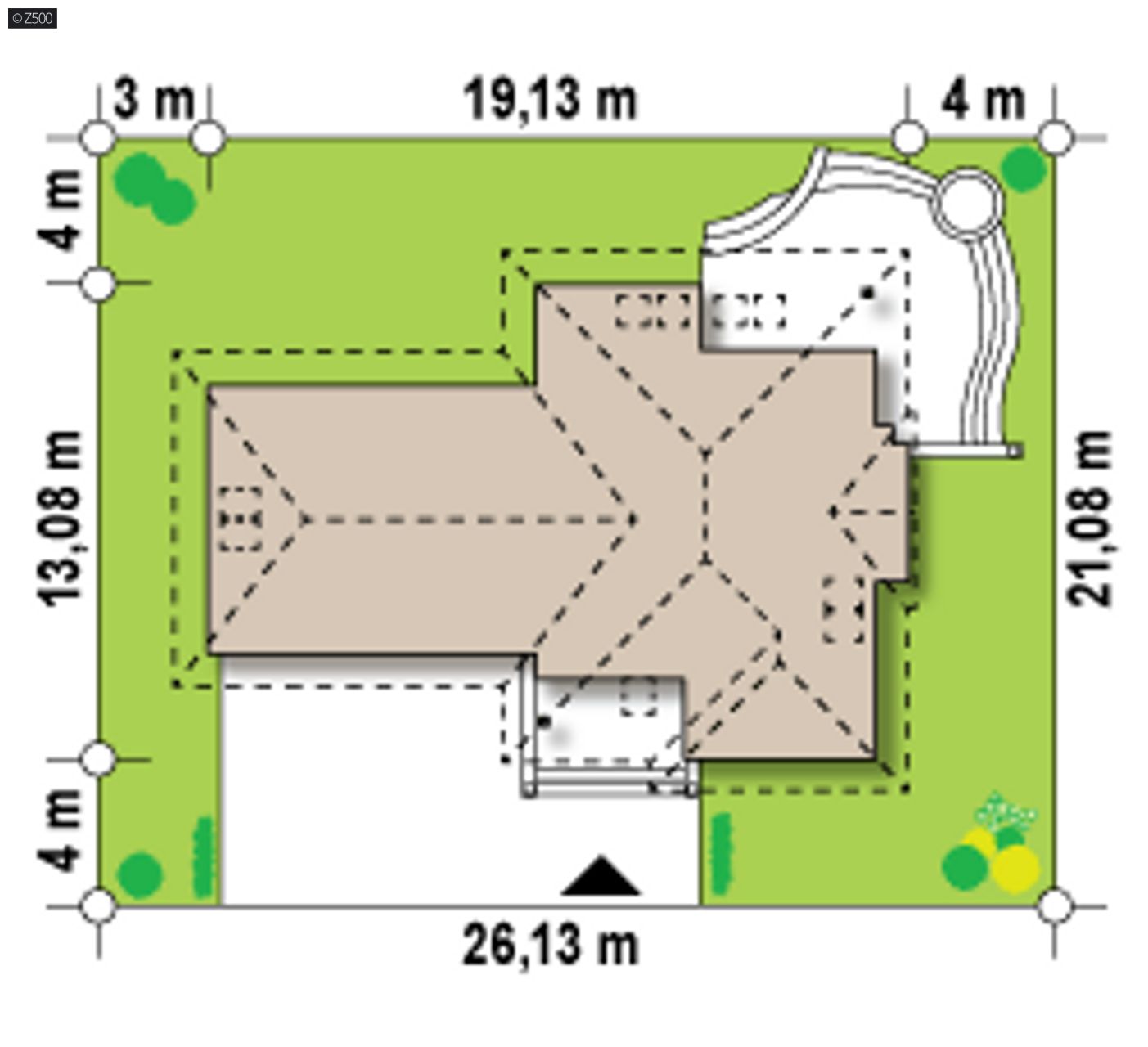 Home project  - z garażem dwustanowiskowym po lewej stronie