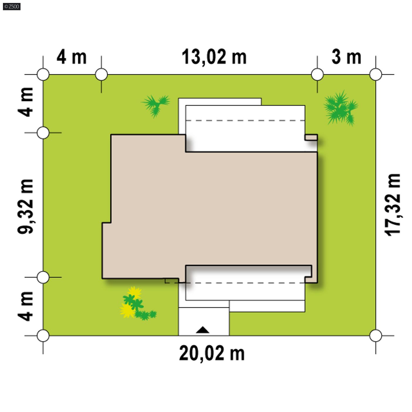 Gotowy projekt domu  - wersja pomniejszona projektu