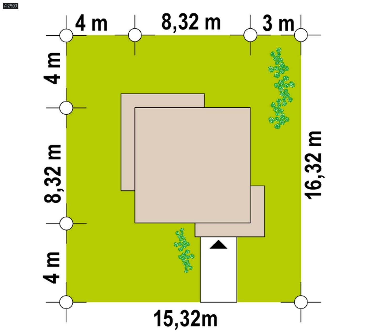 Gotowy projekt domu  - Projekt domu w kształcie kostki