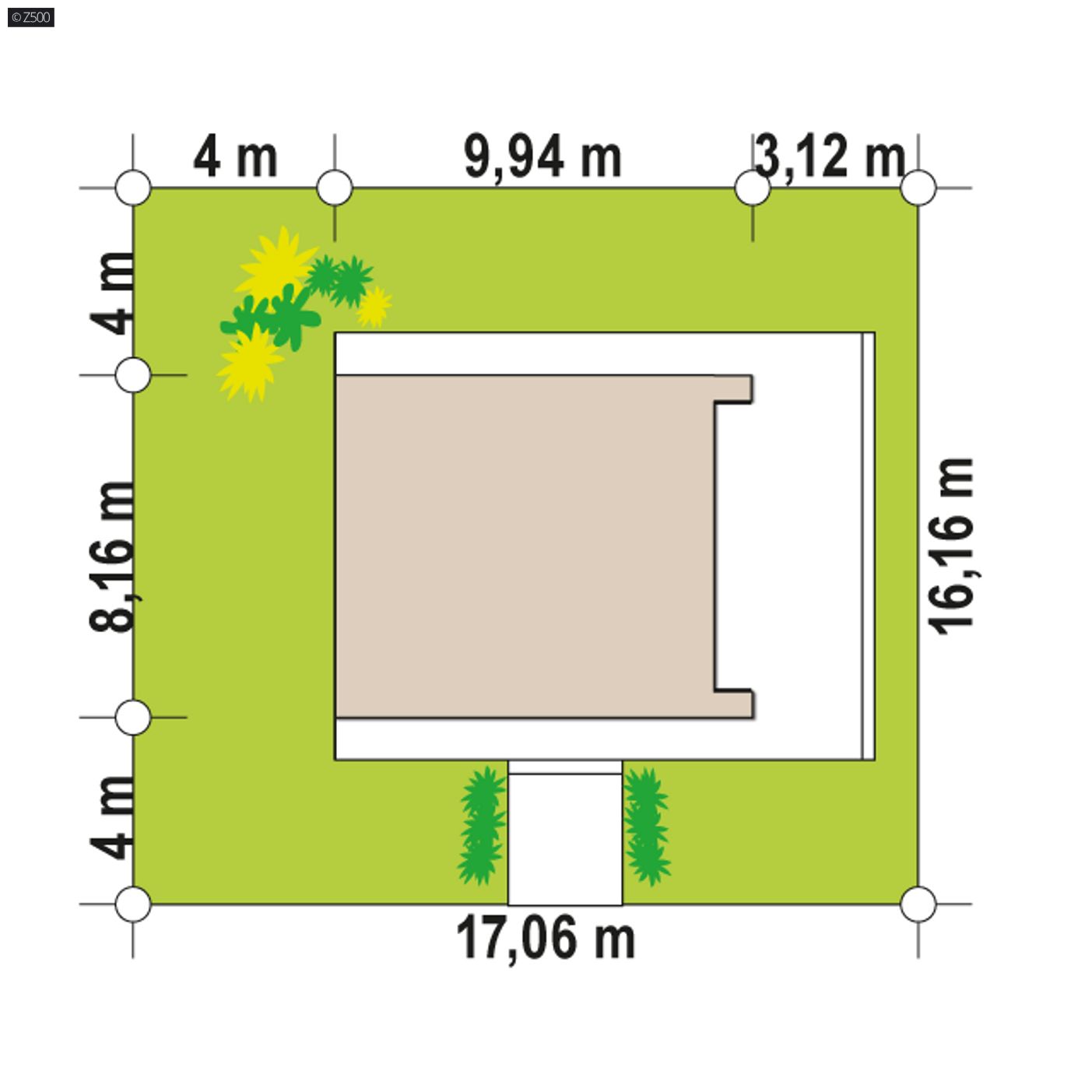 Gotowy projekt domu  - Mały dom parterowy, nowoczesna stodoła, tani w budowie na planie kwadratu