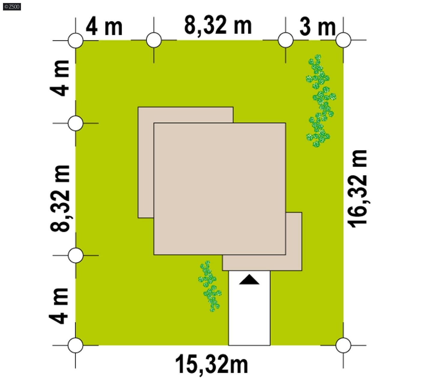 Gotowy projekt domu  - Projekt domu w kształcie kostki