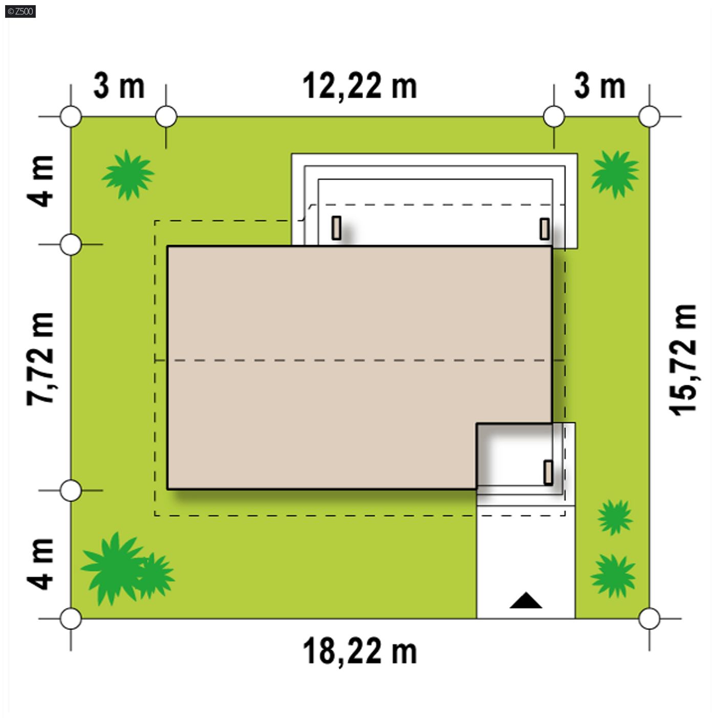 Gotowy projekt domu  - Projekt z budową
