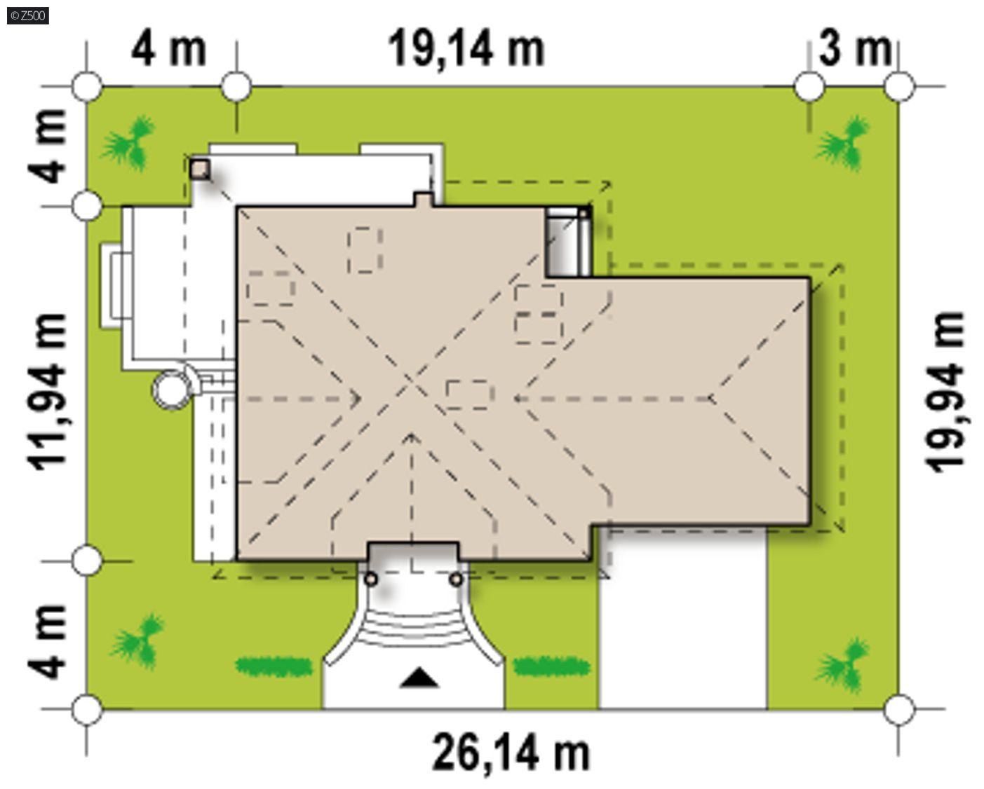 Home project  - Wersja z garażem dwustanowiskowym