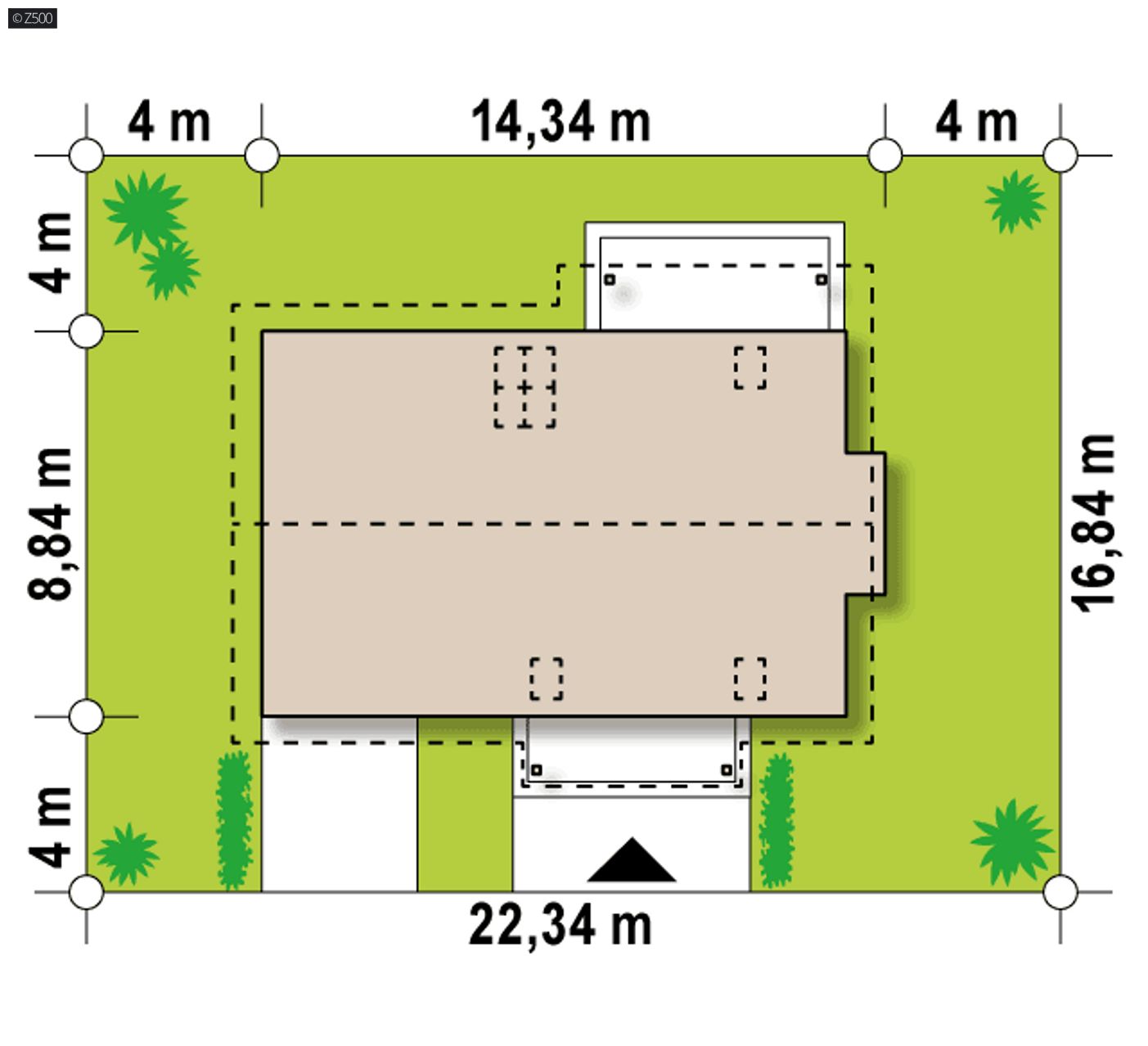 Home project  - Z garażem jednostanowiskowym