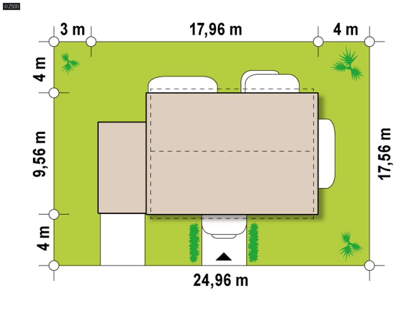Home project  - z garażem 1-stanowiskowym z lewej strony