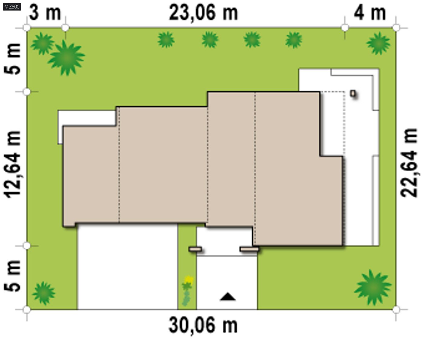 Home project  - z garażem dwustanowiskowym