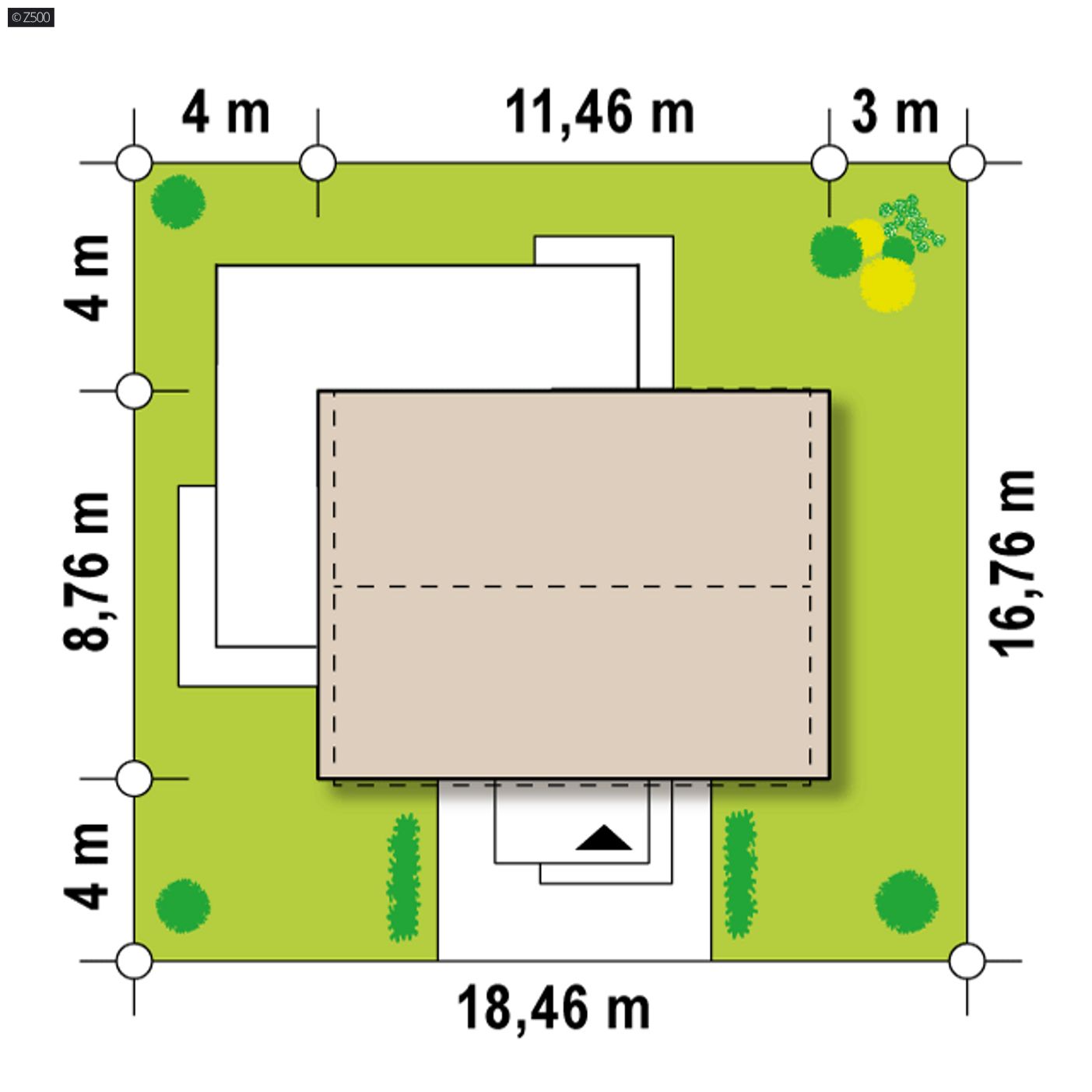 Gotowy projekt domu  - z innym układem pomieszczeń