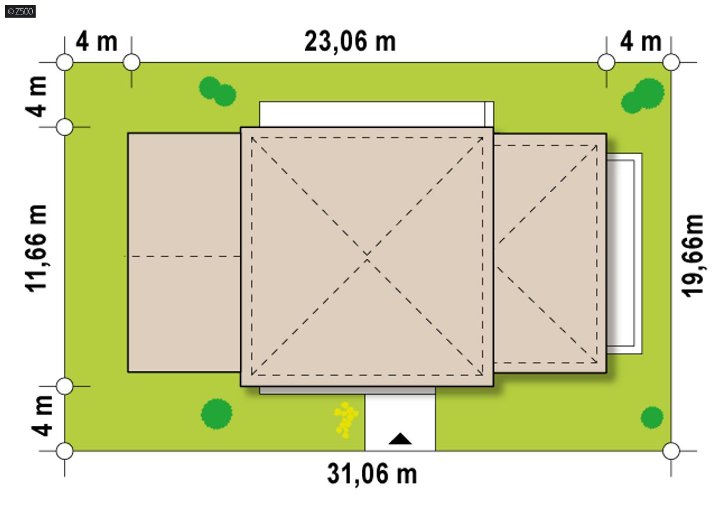 Home project  - z garażem dwustanowiskowym