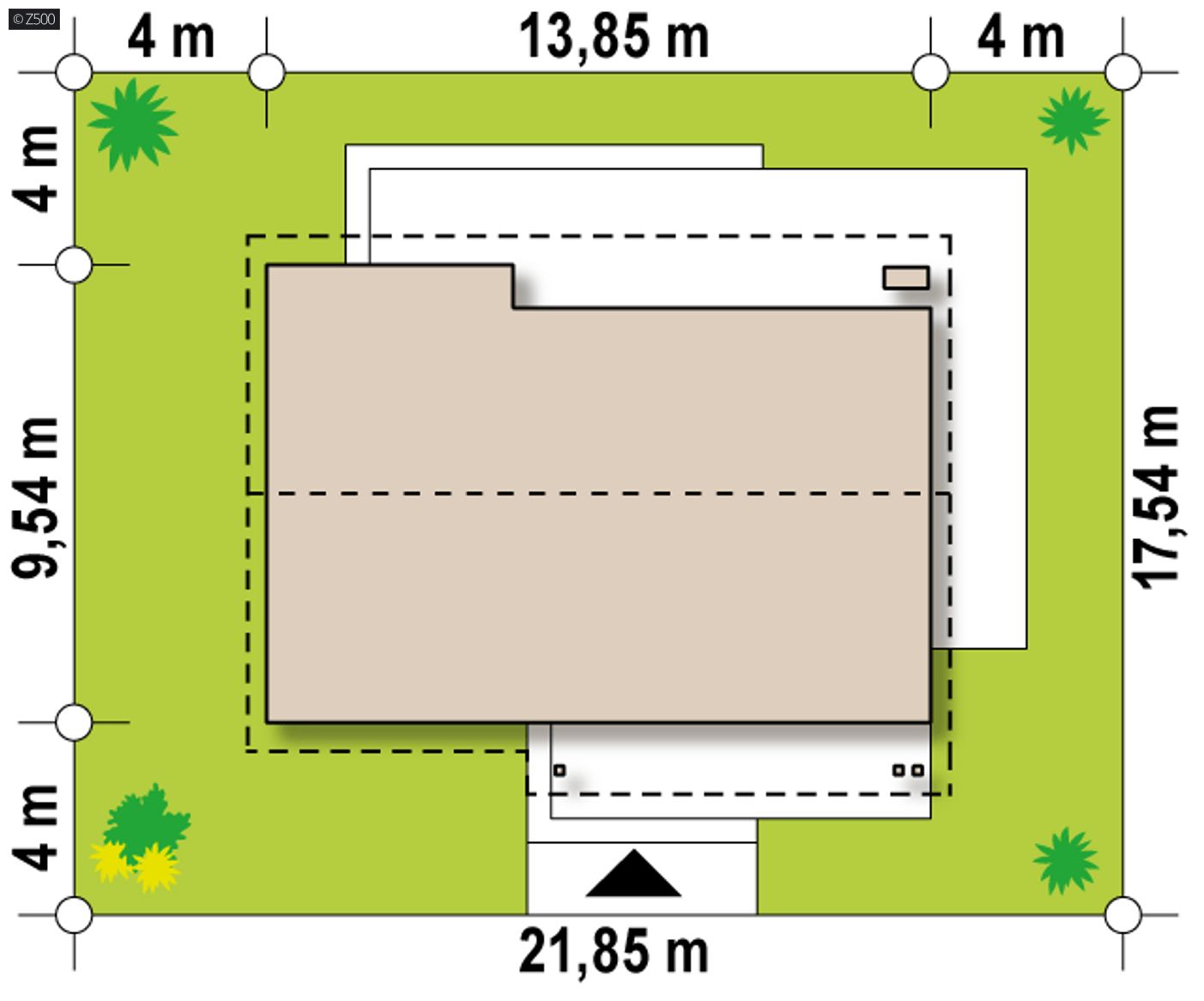 Home project  - Funkcjonalny parterowy dom z dachem dwuspadowym oraz opcją adaptacji poddasza.