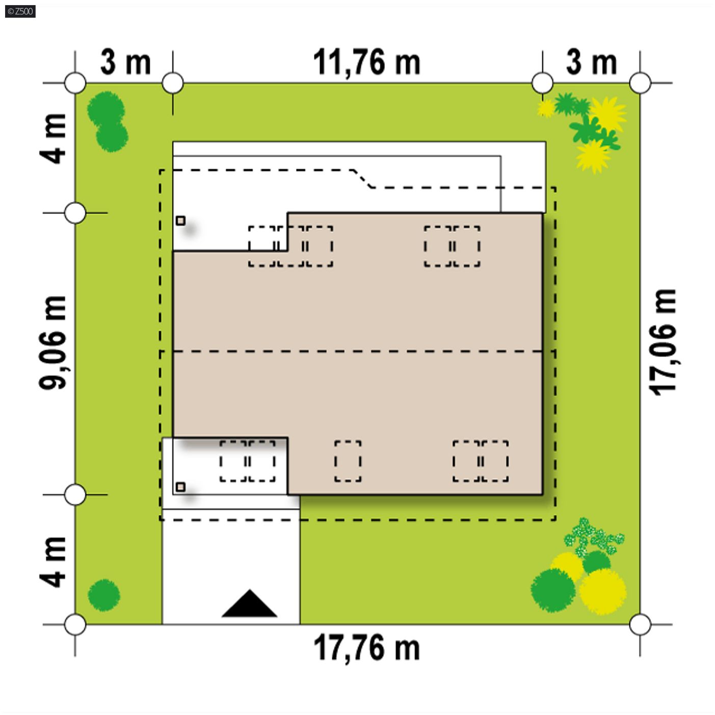Gotowy projekt domu  - Wygodny dom z poddaszem, dachem dwuspadowym pokojem na parterze, łatwy w budowie