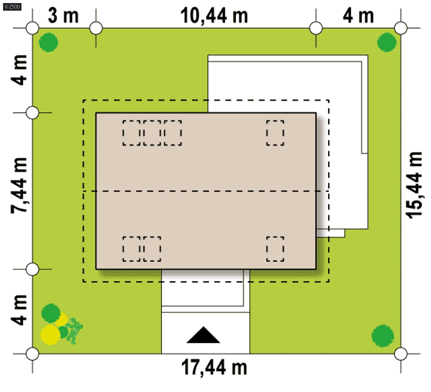 Home project  - Tani, prosty dom z poddaszem użytkowym.