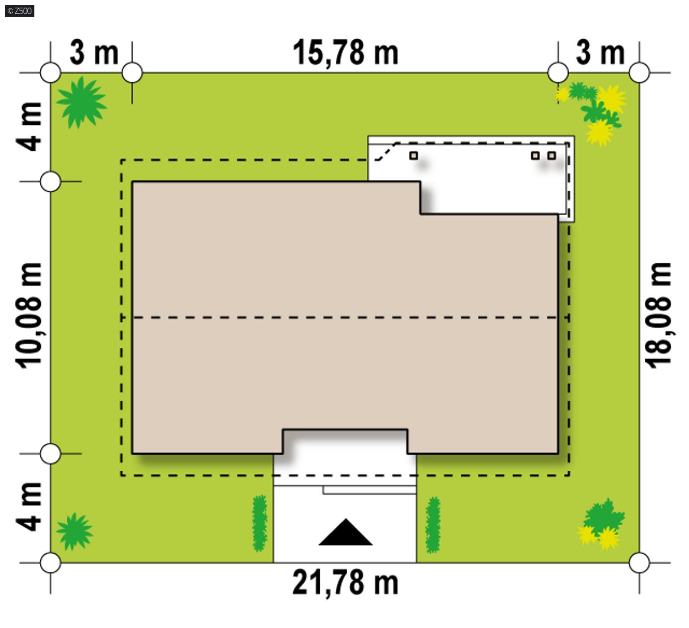 Home project  - Parterowy dom z 3 sypialniami, dużym P.G. i z opcją zagospodarowania poddasza.