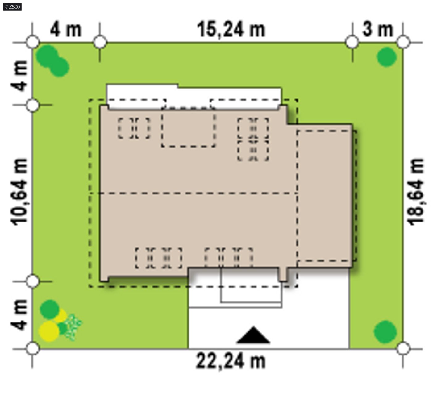 Home project  - Komfortowy dom z poddaszem użytkowym,antresolą i garażem 1 stanowisk. 