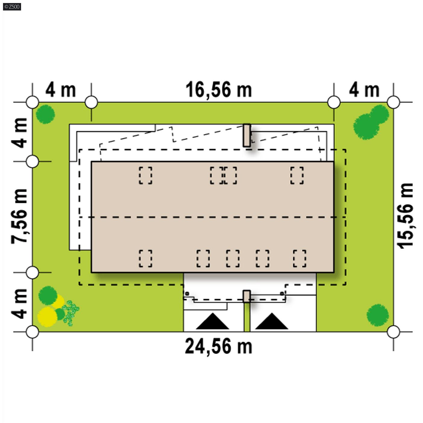 Gotowy projekt domu  - Zgrabny dom jednorodzinny dwulokalowy