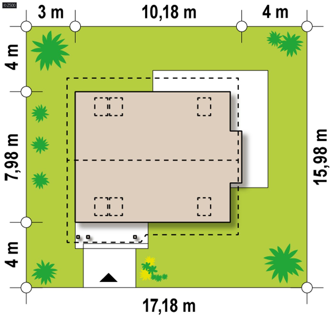 Home project  - Wariant projektu z podwyższoną ścianką kolankową.