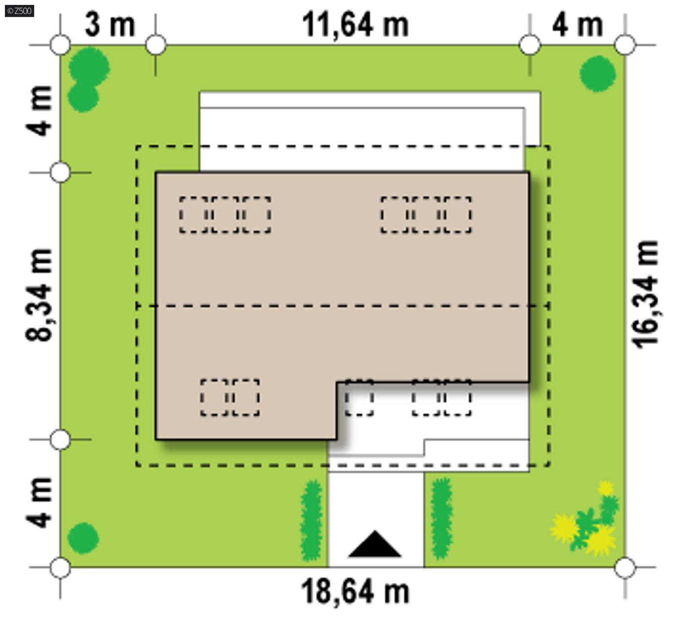 Home project  - Prosty, tani, energooszczędny dom z poddaszem użytkowym - ogrzewany eko-groszkiem.
