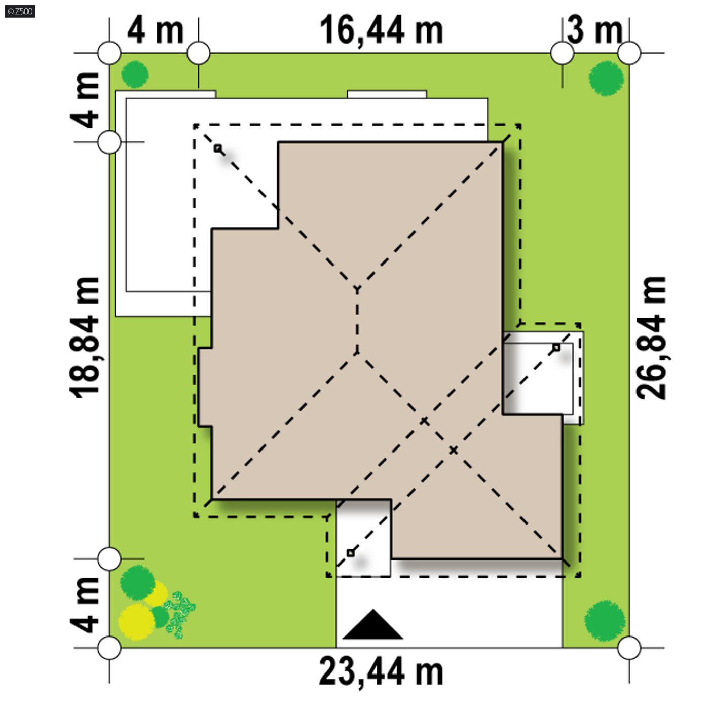 Home project  - Parterowy dom z dwustanowiskowym garażem oraz dużym PG z opcją na paliwo stałe