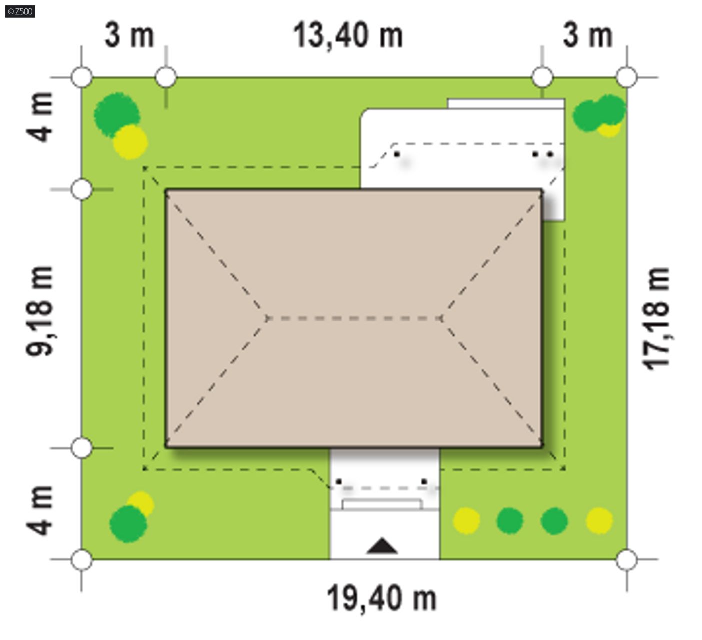 Home project  - Wygodny, parterowy dom z 3 sypialniami, przestronnym salonem i zadaszonym tarasem.