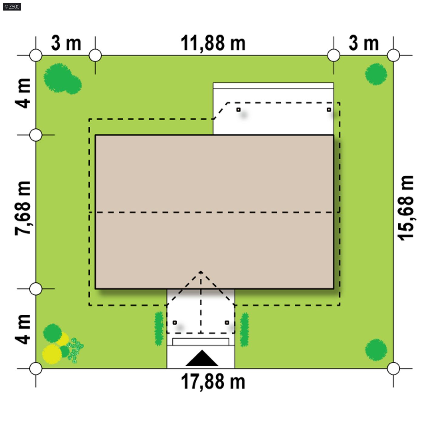 Home project  - Tani w realizacji dom parterowy z dwoma sypialniami i obszernym pokojem dziennym.