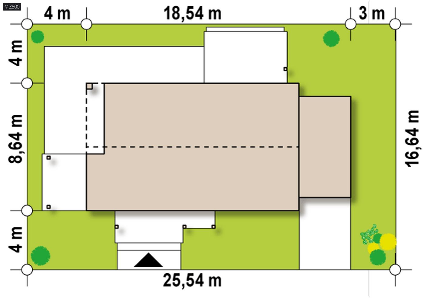 Home project  - wariant z garażem po prawej stronie