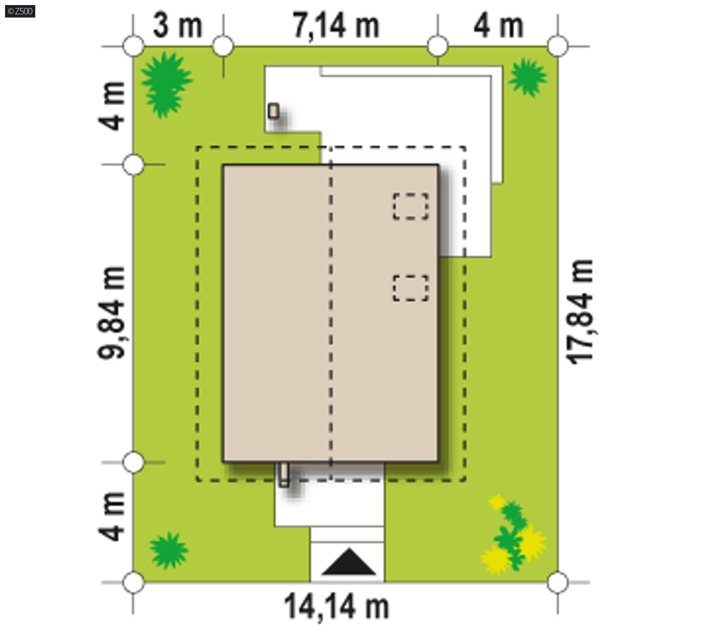 Home project  - Mały, wygodny i praktyczny dom na wąską działkę. 
