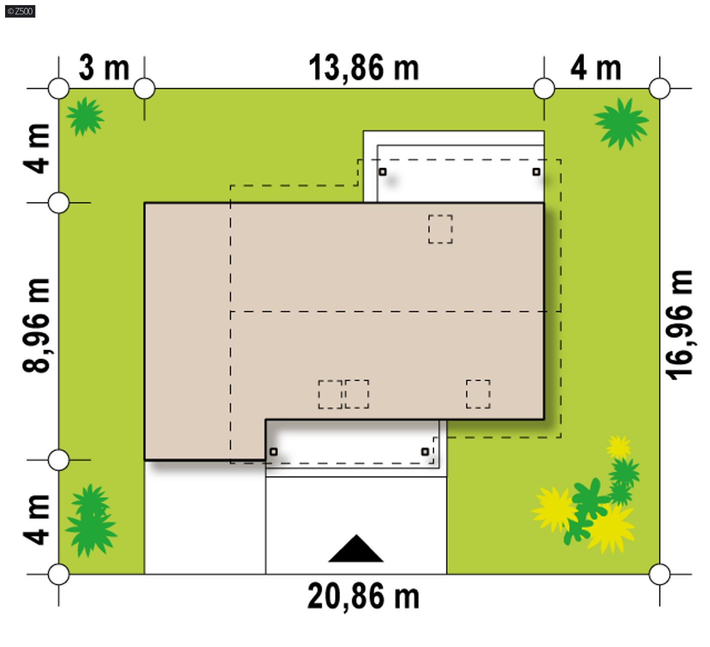 Gotowy projekt domu  - Przytulny dom z garażem jednostanowiskowym i ulepszonym układem funkcjonalnym.