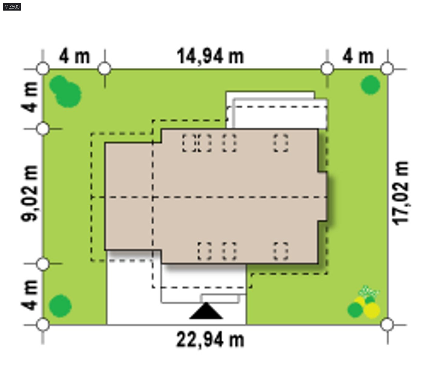 Home project  - Komfortowy dom z garażem jednostanowiskowym oraz dodatkowym pomieszczeniem.