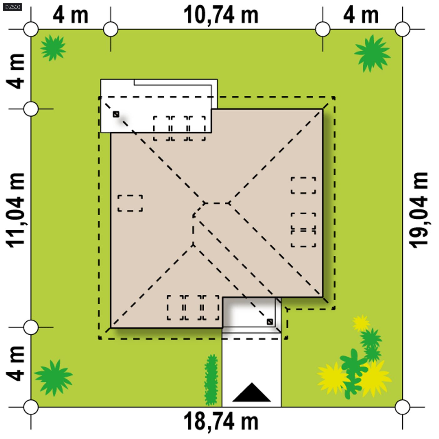 Home project  - Wersja z poddaszem użytkowym.