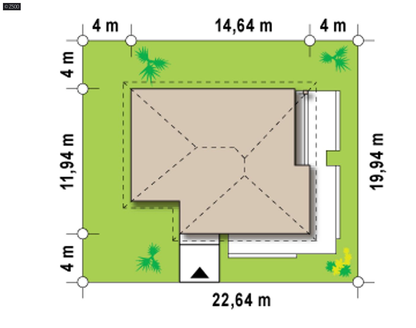Home project  - wariant z garażem po lewej stronie