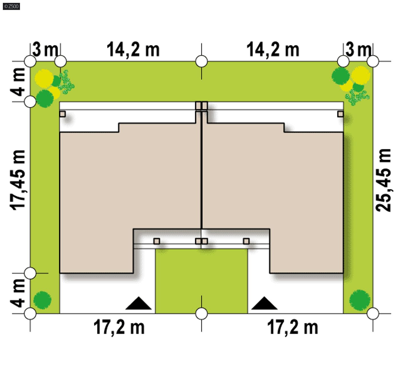 Home project  - Nowoczesna zabudowa bliźniacza z dwoma osobnymi mieszkaniami oraz garażem