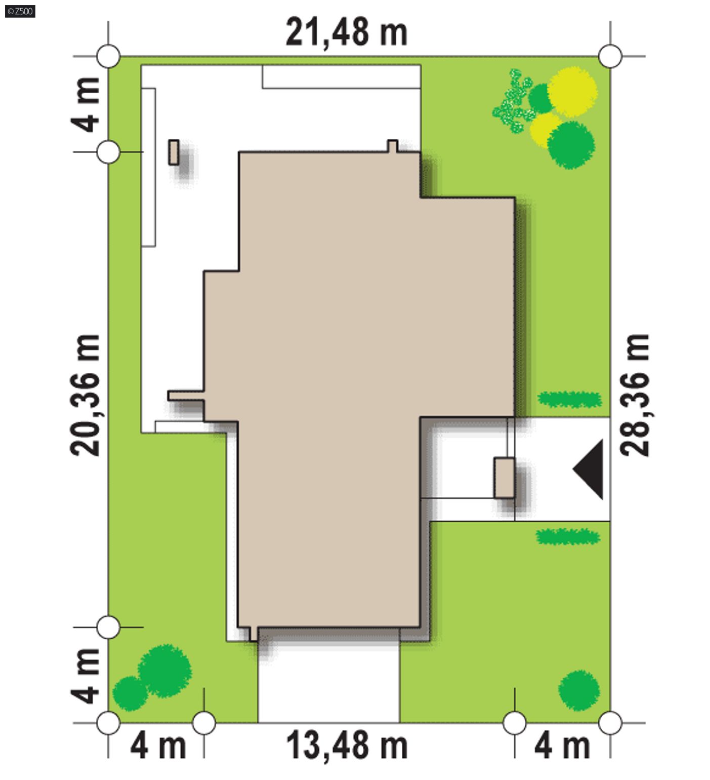 Home project  - Piętrowy dom z garażem dwustanowiskowym oraz możliwością tarasów na piętrze.