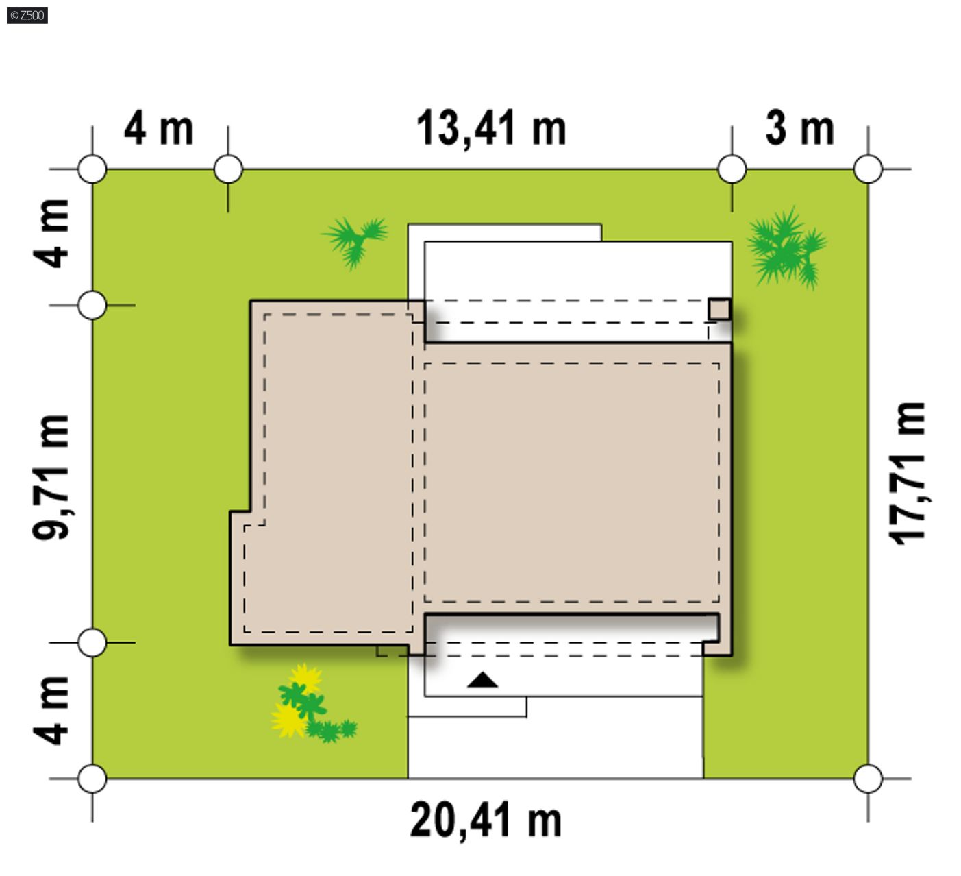 Gotowy projekt domu  - pomniejszona wersja projektu