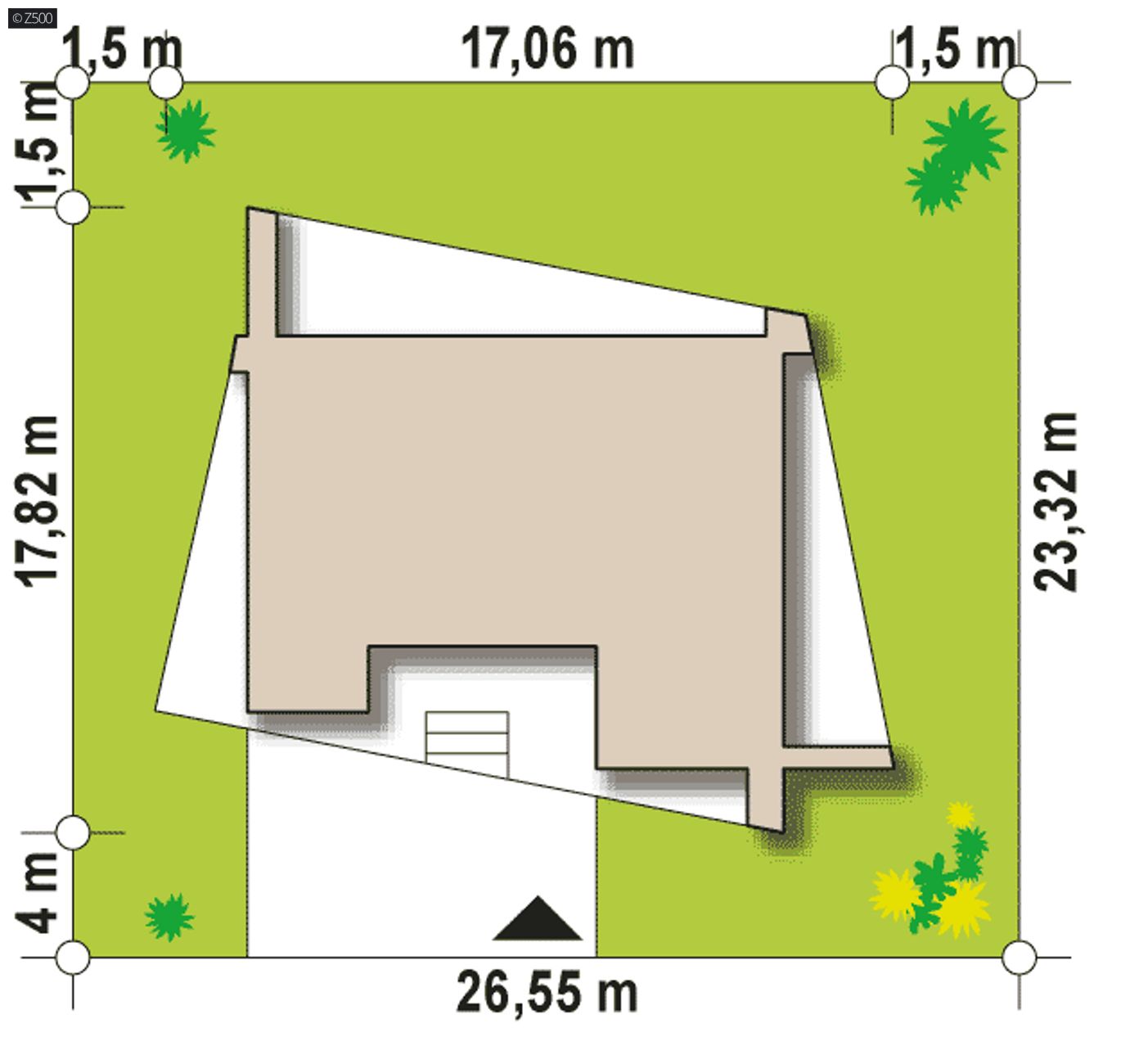 Home project  - Nowoczesny dom parterowy z dużymi przeszkleniami, zadaszonymi tarasami i garażem