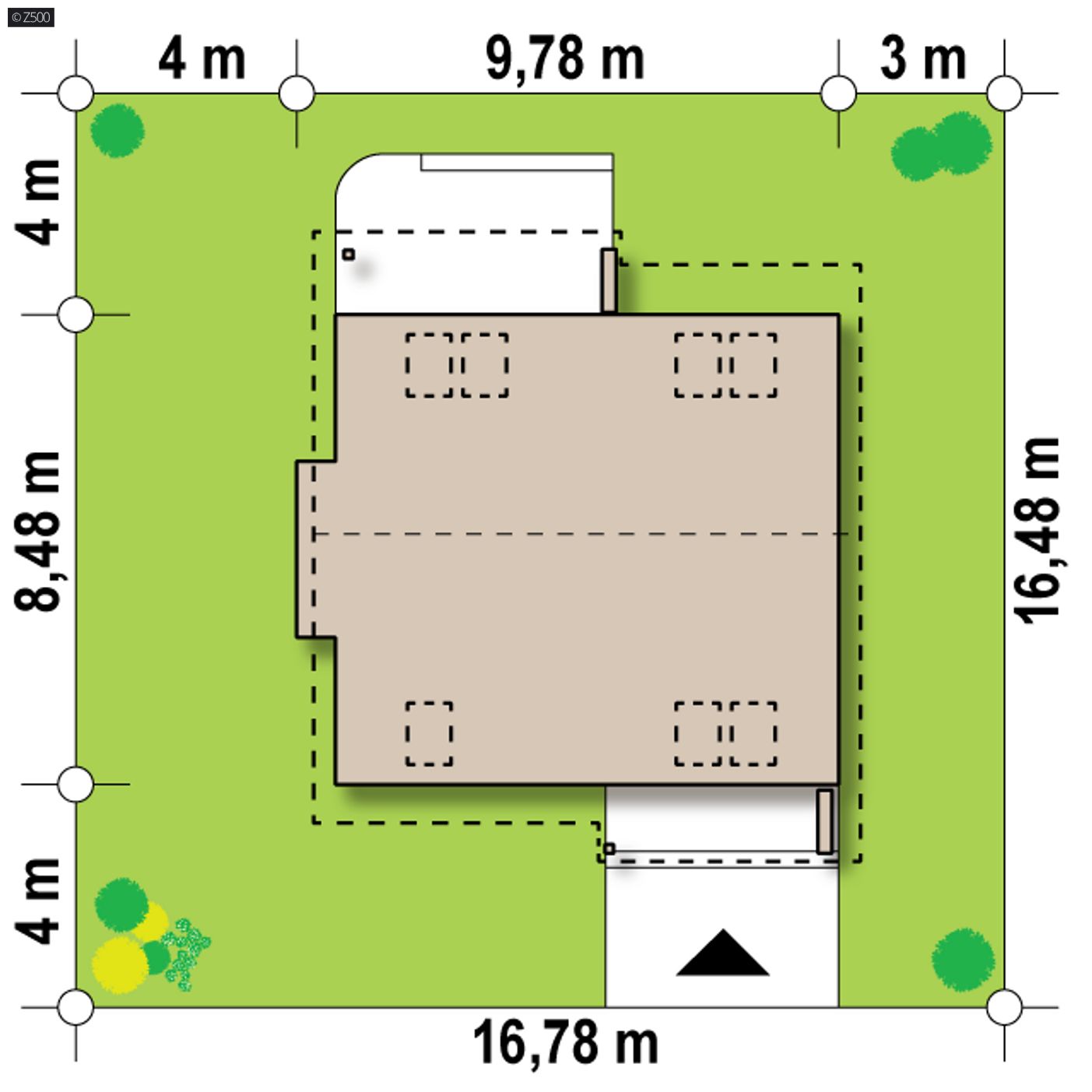 Home project  - Funkcjonalny i tani w budowie dom z poddaszem,  także na małą działkę.