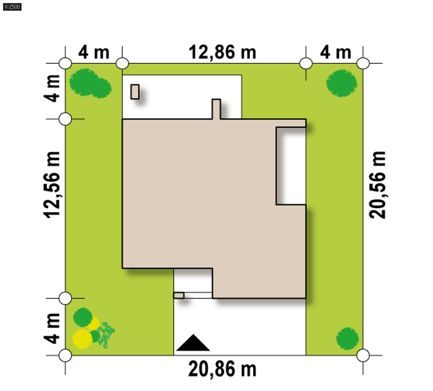Home project  - Dom z pełnym piętrem, 4 sypialniami, garażem  oraz gabinetem w parterze.