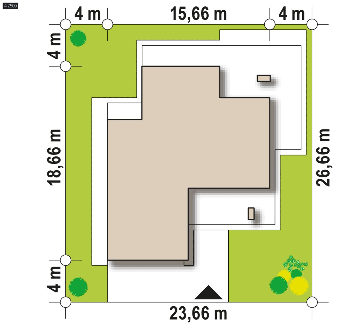 Gotowy projekt domu  - Wersja projektu w standardzie NF40